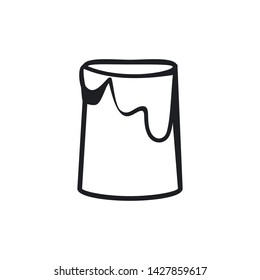 Renovation icon. Paint color sign