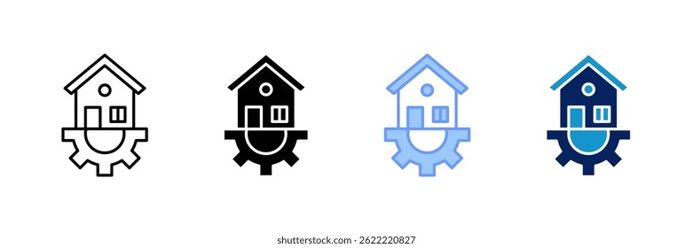 Conjunto de iconos de renovación Colección de estilos múltiples