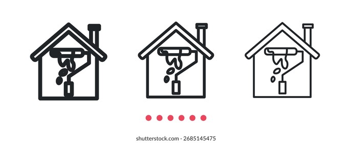 Renovation icon. Thin line icon vector