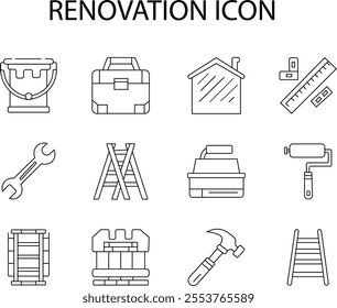 a renovation icon vector illastration