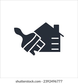 renovation icon. vector.Editable stroke.linear style sign for use web design,logo.Symbol illustration.