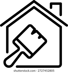 Icono de línea de renovación Ilustración Vector