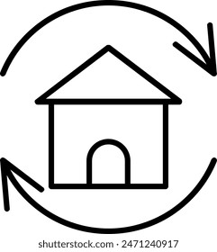 Renovation Line Icon Vector Design