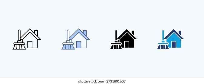 Renovación Icono múltiple Ilustración Vector