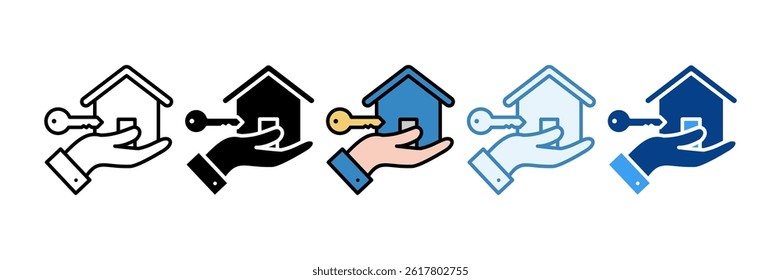 Renovation Teamwork Icon Set Multiple Style Collection