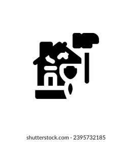 renovation vector icon. real estate icon solid style. perfect use for logo, presentation, website, and more. simple modern icon design glyph style
