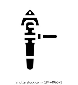 Umbau-Werkzeug-Glyphsymbol Vektorgrafik. Werkzeugsschild für Umbauer. isoliertes Kontursymbol