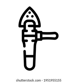 vector de icono de la línea de herramientas del renovador. signo de herramienta de renovación. símbolo de contorno aislado ilustración negra