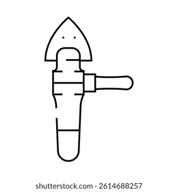 renovator tool line icon vector. renovator tool sign. isolated contour symbol black illustration