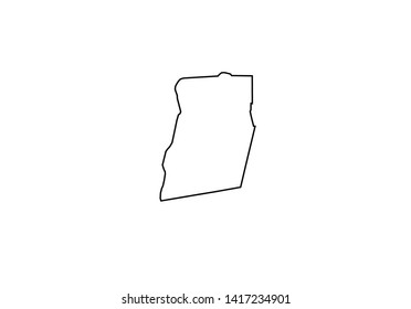 Rensselaer County Outline Map New York State Region