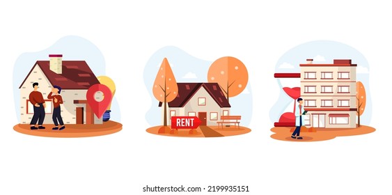 Rent Asset Real Estate Flat Bundle Design
