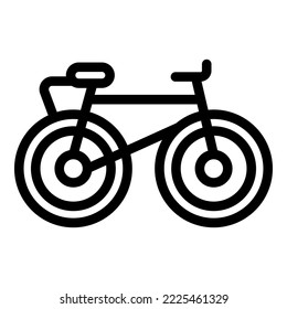 Rent bike icon outline vector. Hotel facility. Modern accommodation