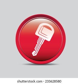 Rent a car design over gray background, vector illustration.