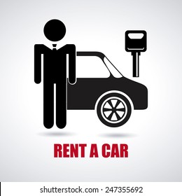 rent a car design, vector illustration eps10 graphic