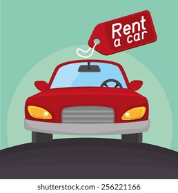 Rent a car design, vector illustration.