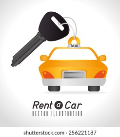 Rent a car design, vector illustration.