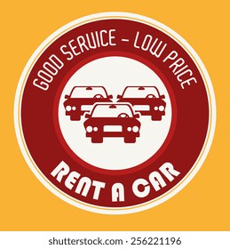 Rent a car design, vector illustration.