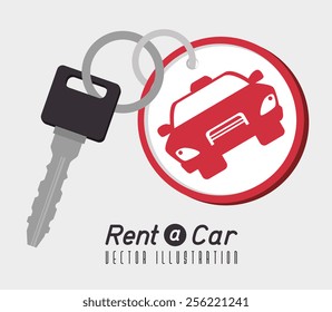 Rent a car design, vector illustration.