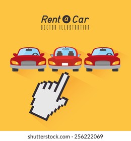 Rent a car design, vector illustration.