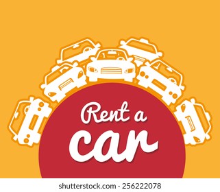 Rent a car design, vector illustration.