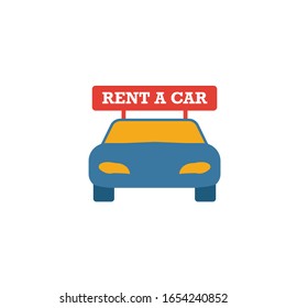 Rent A Car icon. Simple element from travel icons collection. Creative Rent A Car icon ui, ux, apps, software and infographics.