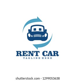 Rent Car Logo Design Stock Vector (Royalty Free) 1299053638 | Shutterstock