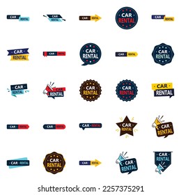Rent a car in style with 25 sleek and modern vector designs