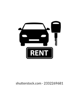  rent car vector icon auto rent