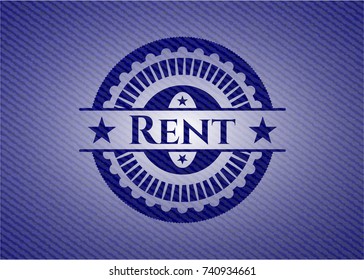 Rent denim background