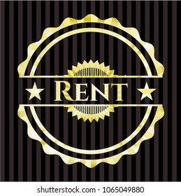 Rent gold emblem or badge