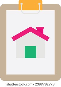 Rent Home Property Icon Vector Flat Illustration