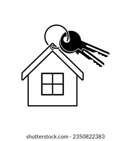 alquilar un icono de casa - vector