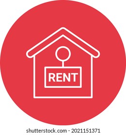 Rent House icon vector image. Can also be used for web apps, mobile apps and print media.