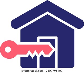 Rent Icon Fill Vector Illustration
