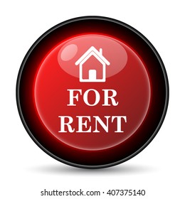 For rent icon. Internet button on white background. EPS10 vector
