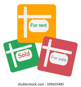 for rent. for rent icon on the white background. vector illustration.