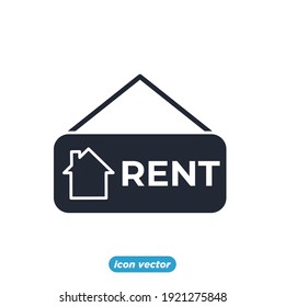 for rent icon. Real Estate for rent symbol template for graphic and web design collection logo vector illustration