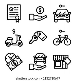 Rent Icon Set