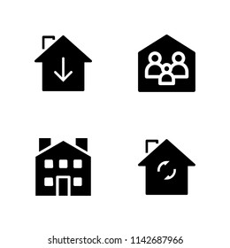 rent icon set. house vector icon for graphic design and web