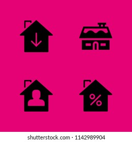 rent icon set. house vector icon for graphic design and web