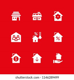 rent icon set. house vector icon for graphic design and web