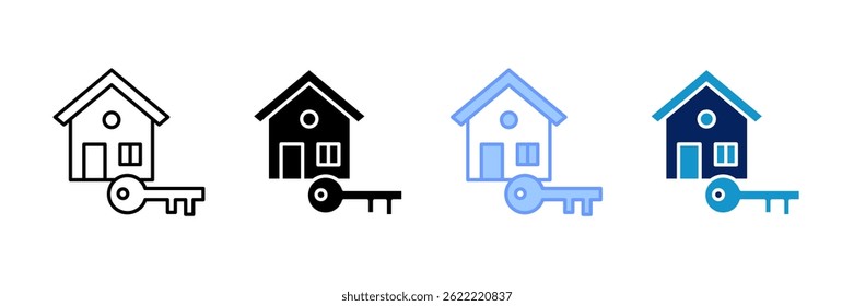 For Rent Icon Set Multiple Style Collection