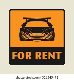For Rent icon or sign, vector illustration