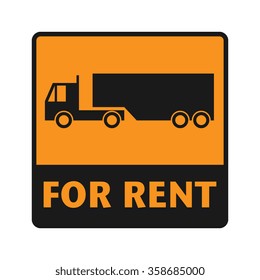 For Rent icon or sign, vector illustration