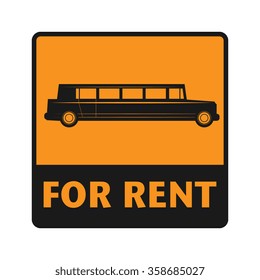 For Rent icon or sign, vector illustration