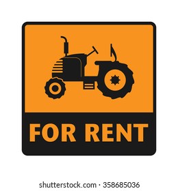 For Rent icon or sign, vector illustration