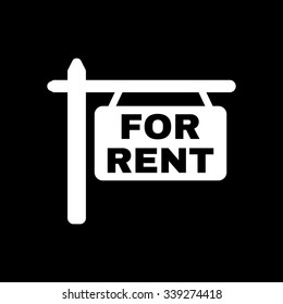 The for rent icon. Rent symbol. Flat Vector illustration
