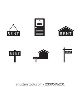 rent icon vector template illustraion logo design