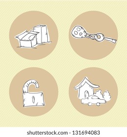 Rent Icons with different concepts (collection set)