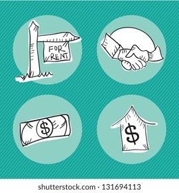 Rent Icons with different concepts (collection set)